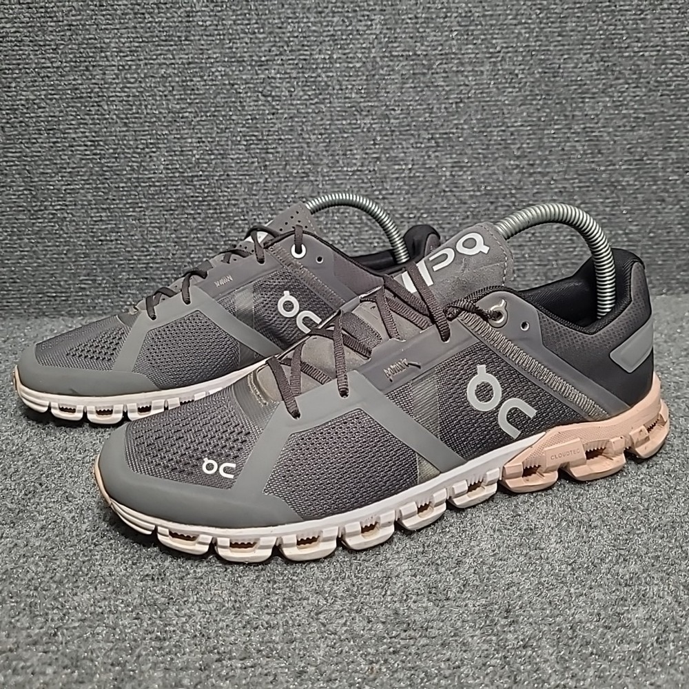 On Cloud Women's, Rock/Rose Running Shoes, Sz 8.5 Grey